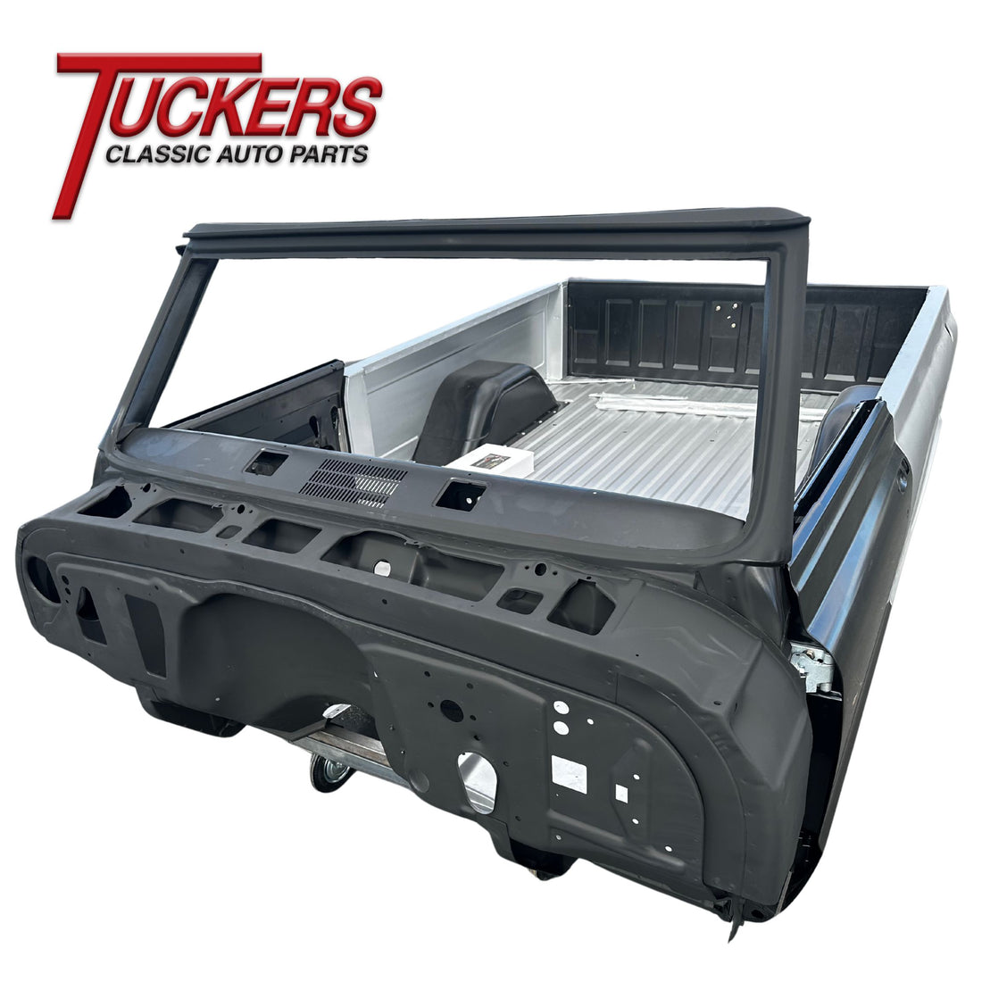 1969-1972 K5 Blazer Body Complete Tub Assembly Front Firewall View Full Bed Tailgate Doors Installed