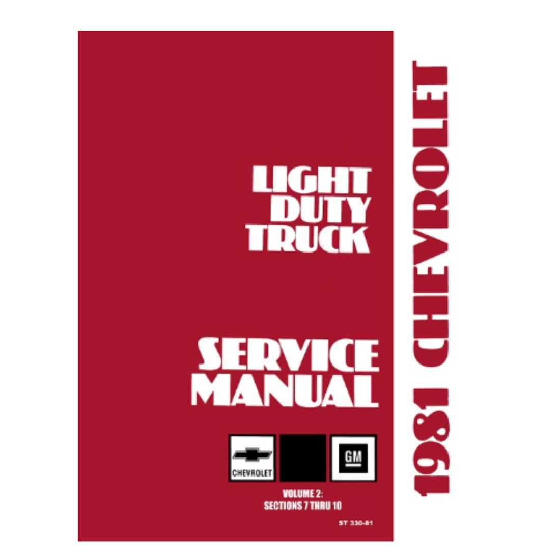 1981 Chevy Light Duty Truck Factory Service Manual – Print
