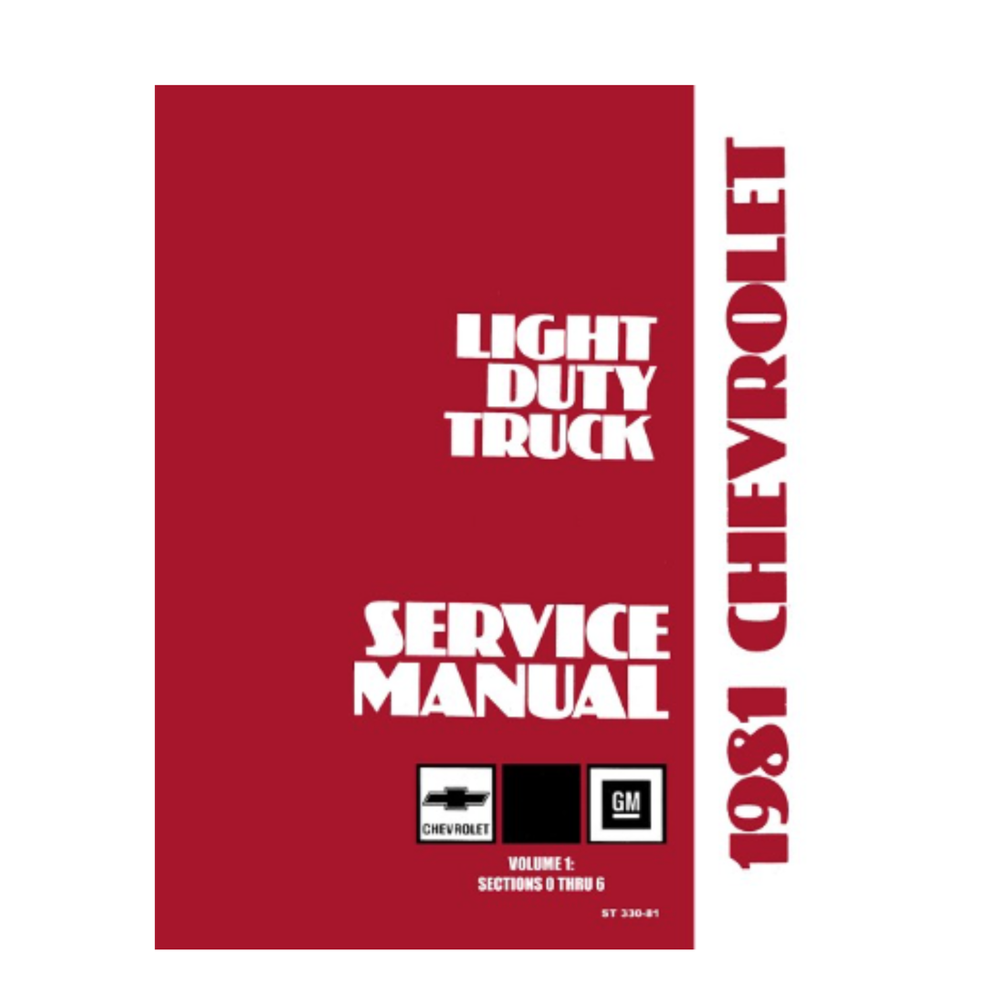 1981 Chevy Light Duty Truck Factory Service Manual – Print