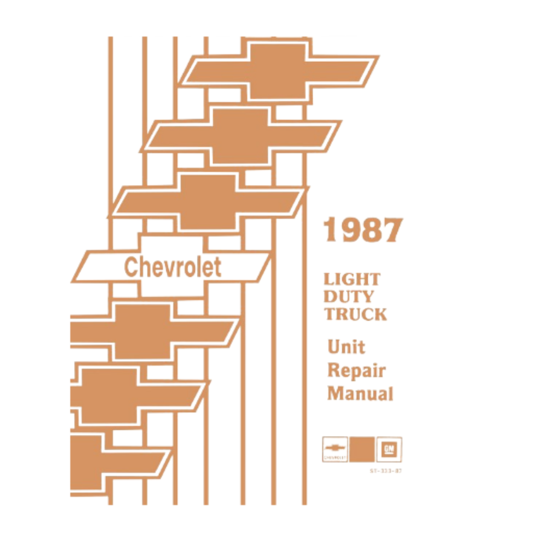 1987 Chevrolet Light Duty Truck Unit Repair Manual – Print