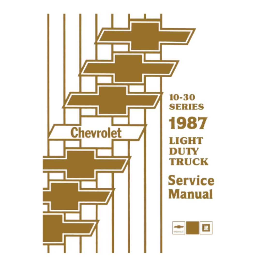 1987 Chevy Light Duty Truck 10-30 Series Factory Service Manual – Print