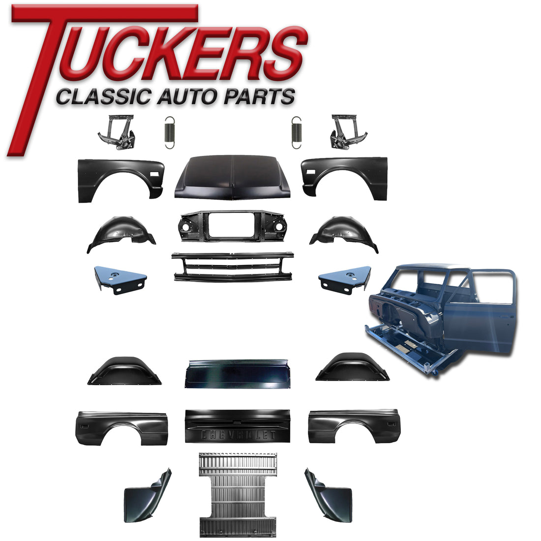 1969-1972 Chevy Truck Complete Sheet Metal Body Kit GM Truck Tuckers Classic Auto Parts
