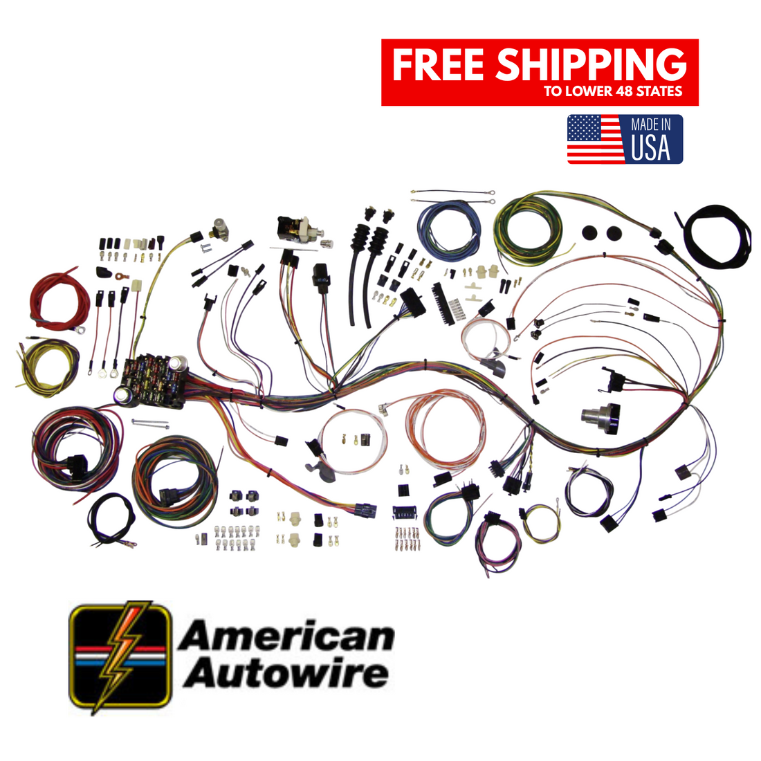 510089 American Autowire 1969-1972 Chevy C10 & GMC Truck Classic Update Wiring Harness