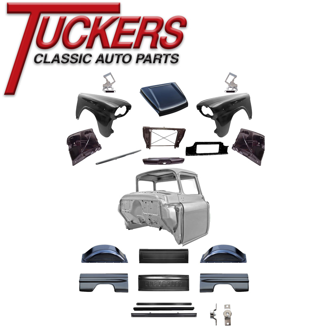 1958-1959 Chevy Truck Complete Sheet Metal Body Kit GM Truck Tuckers Classic Auto Parts