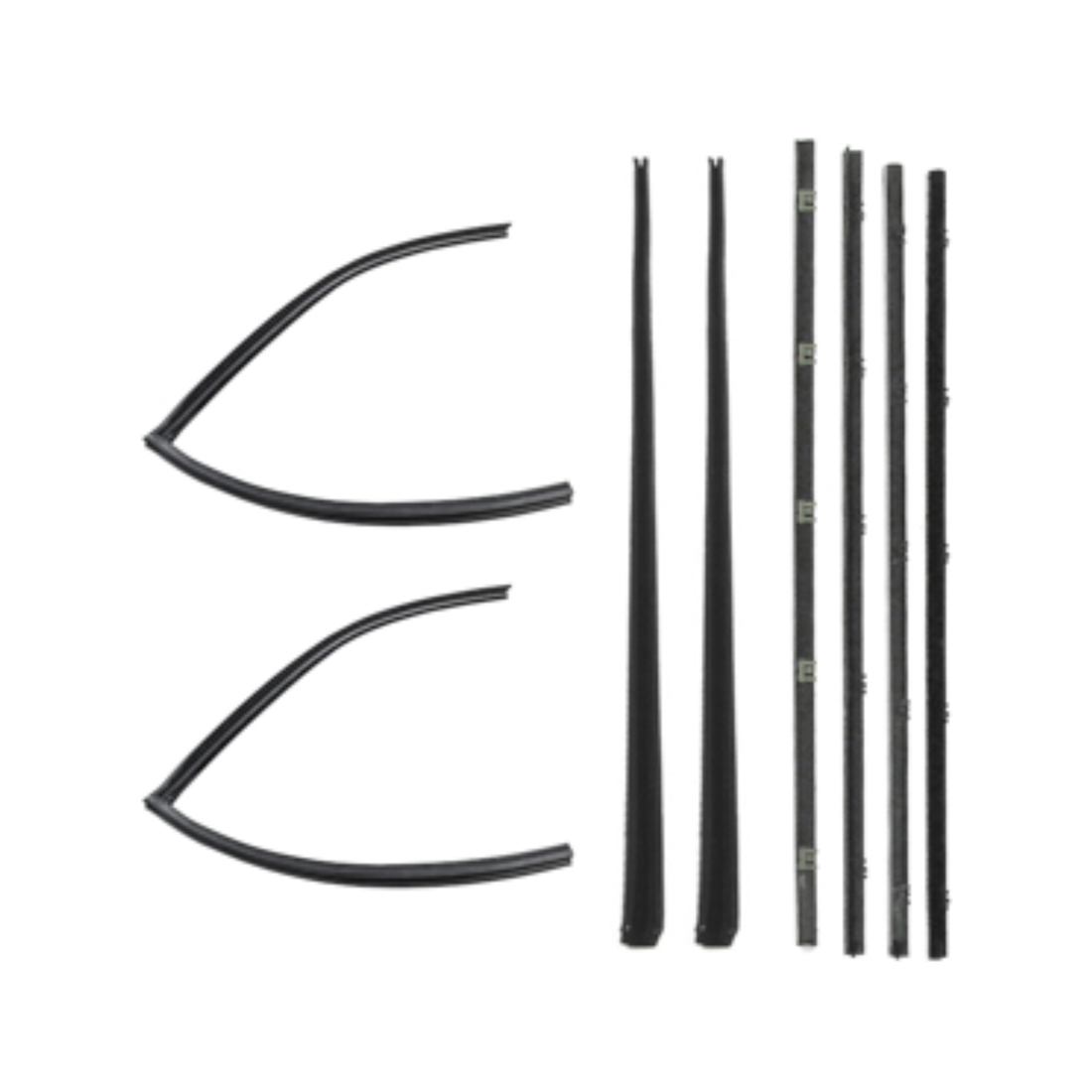 67-72 Suburban Door Felt Kit - Front - Chevrolet Suburban Tuckers Classic Auto Parts