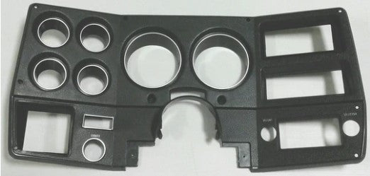 1975-1977 Instrument Bezel with AC Black/Silver-GM Truck