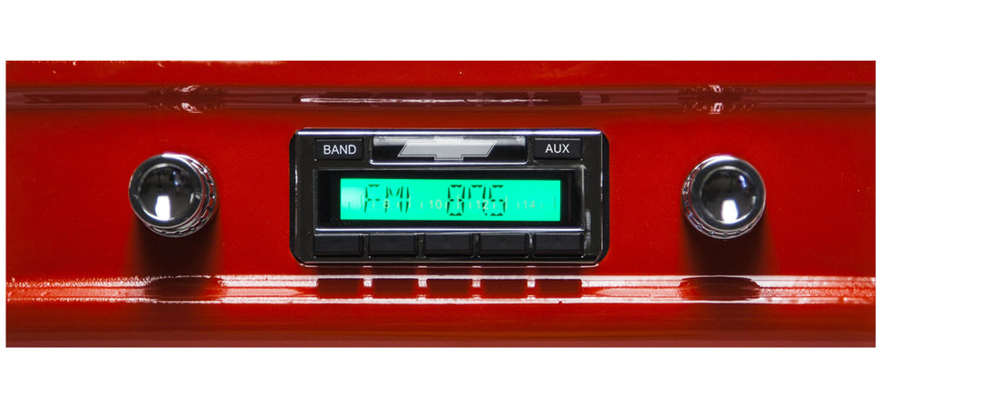 Custom Autosound 1960-1963 Chevy Truck Radio USA230 - CAM-CHTKLM-230
