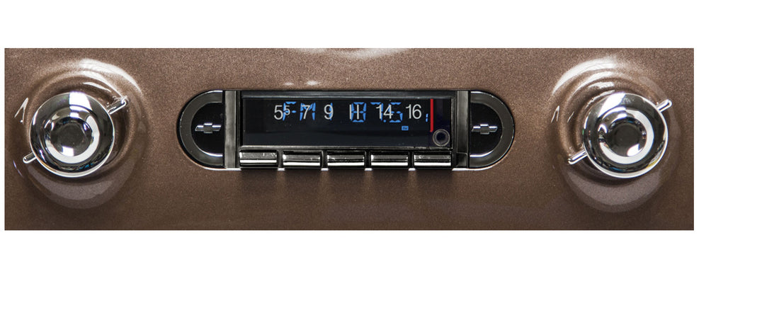 Custom Autosound 1955-1959 Chevy Truck Radio USA740 CAM-CHTKM-740