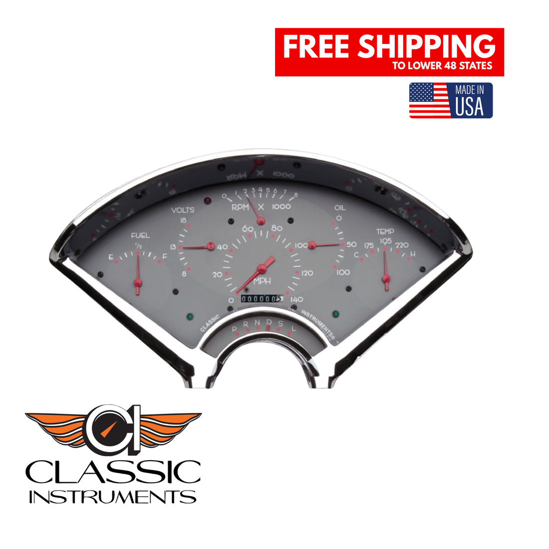 Classic Instruments - 1955-56 Bel Era Package Gauge - BE01G