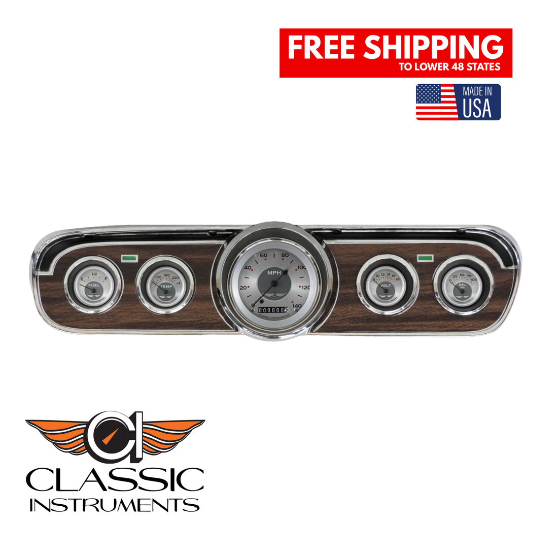 Classic Instruments - All American Gauge 1965-66 Mustang Package - MU65AW00