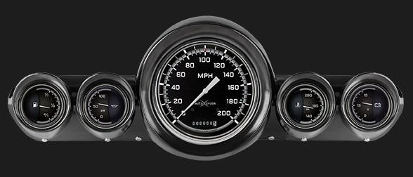 Classic Instruments - AutoCross Gray Gauge 1959-60 Full-size Chevy - CH59AXG54