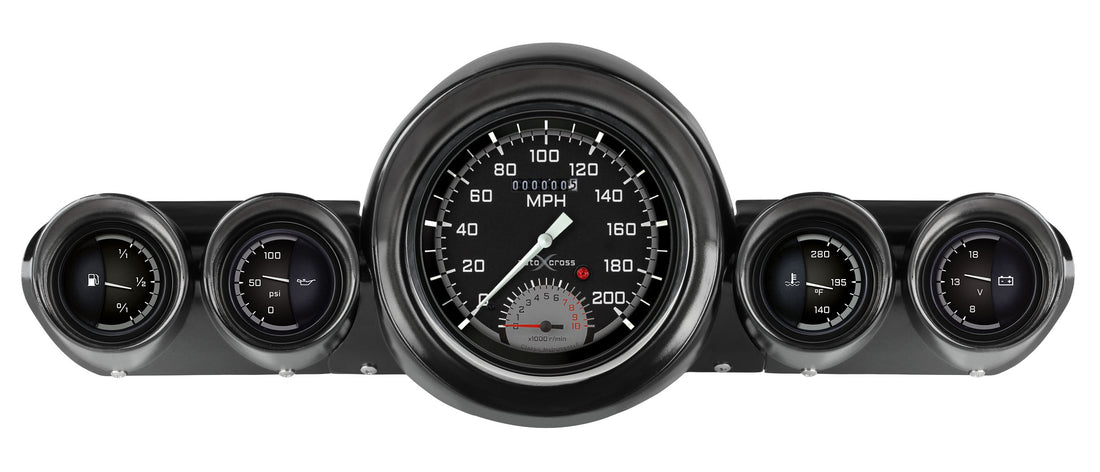 Classic Instruments - AutoCross Gray Gauge 1959-60 Full-size Chevy - CH59AXG65