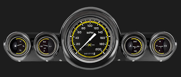 Classic Instruments - AutoCross Yellow Gauge 1959-60 Full-size Chevy - CH59AXY54