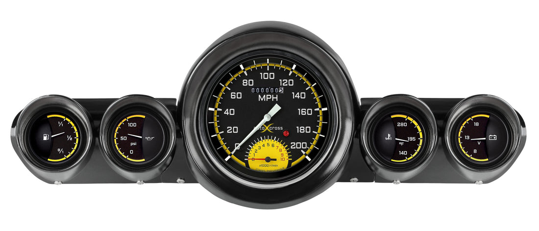 Classic Instruments - AutoCross Yellow Gauge 1959-60 Full-size Chevy - CH59AXY65