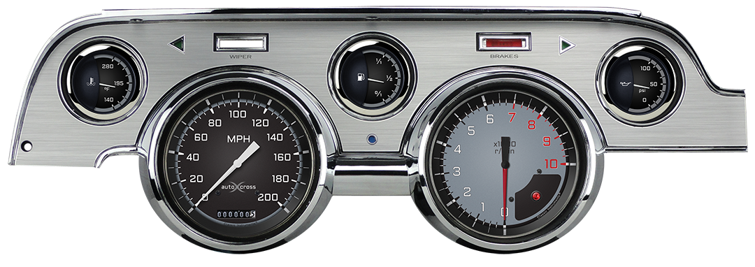 Classic Instruments - Classic Instruments Gauge Auto Cross Gray Package - MU67AXGBA