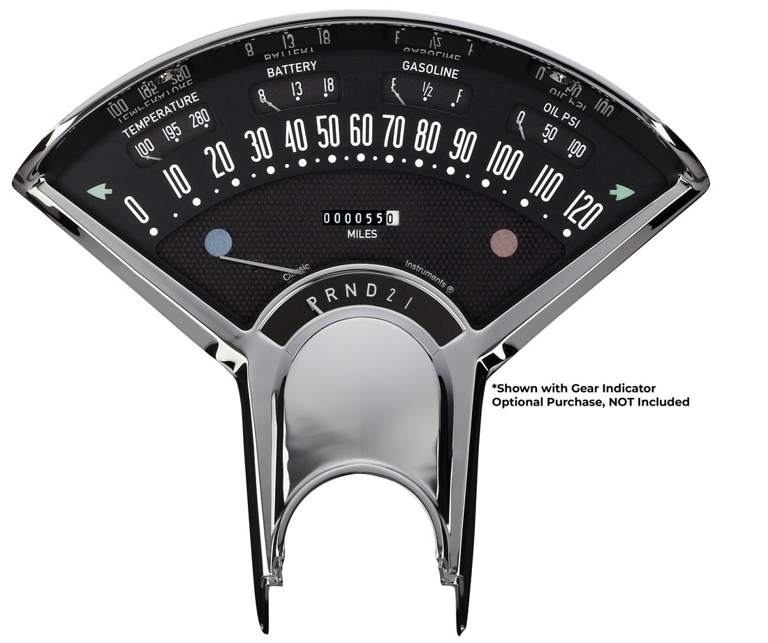 Classic Instruments - Classic Instruments Gauge Bel Era III Black - BET00B