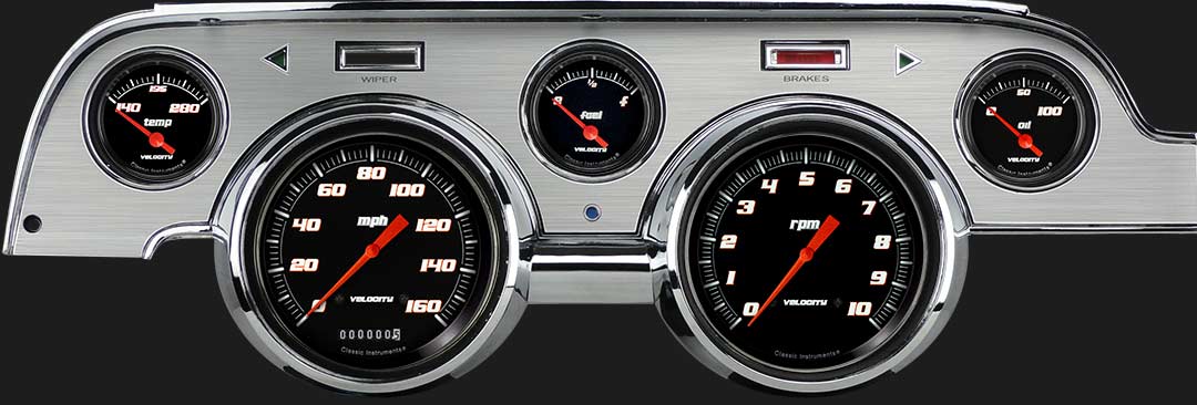 Classic Instruments - Classic Instruments Gauge Velocity Black Series Package - MU67VSBBA