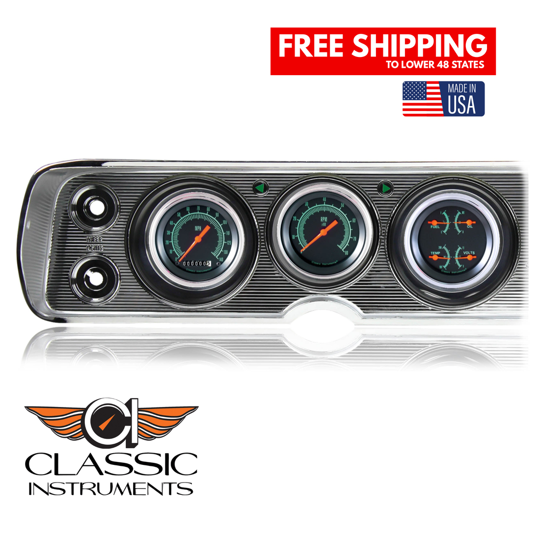 Classic Instruments - G-Stock Gauge 1964-65 Chevelle Package - CV64GS