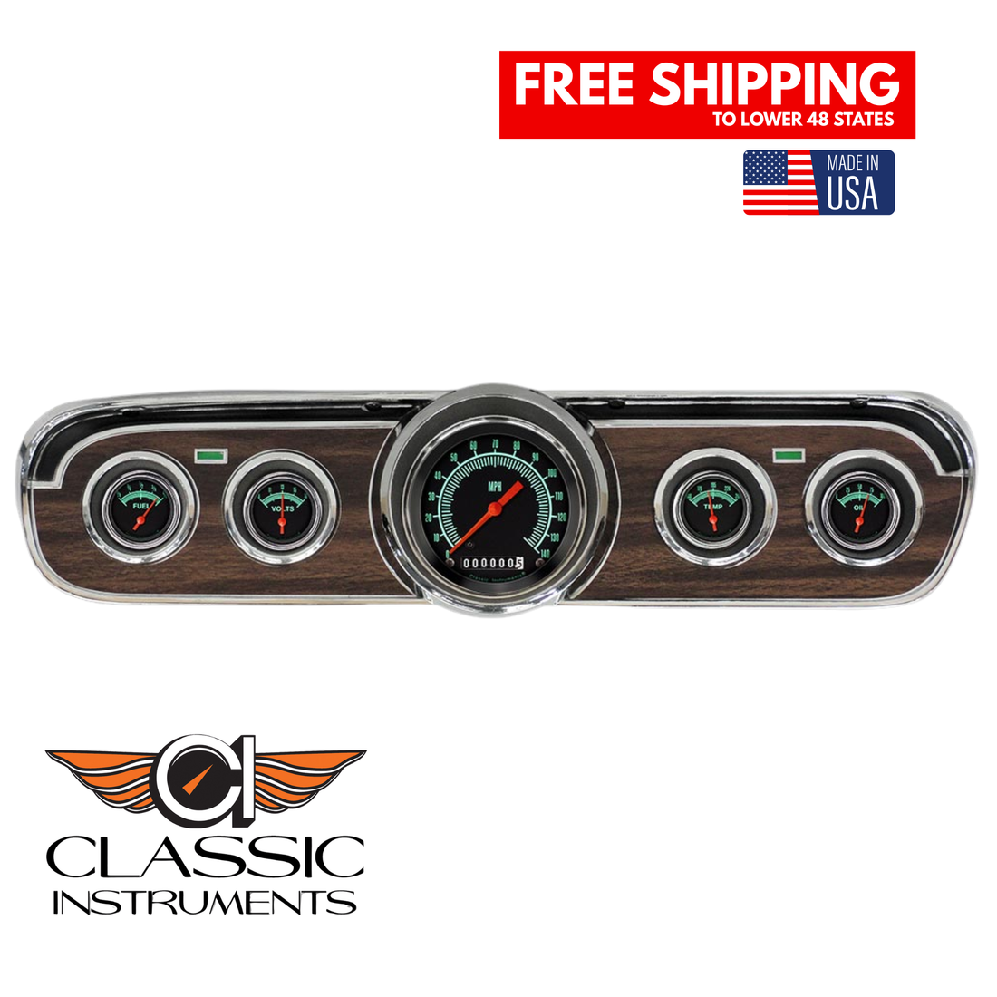 Classic Instruments - G-Stock Gauge 1965-66 Mustang Package - MU65GS00
