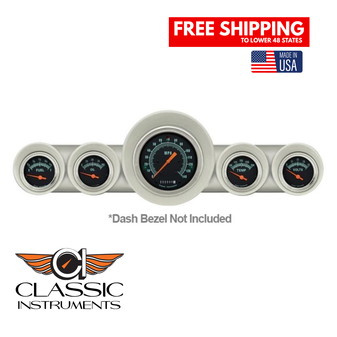 Classic Instruments - G/Stock Gauge 1959-60 Full-size Chevy - CH59GS54