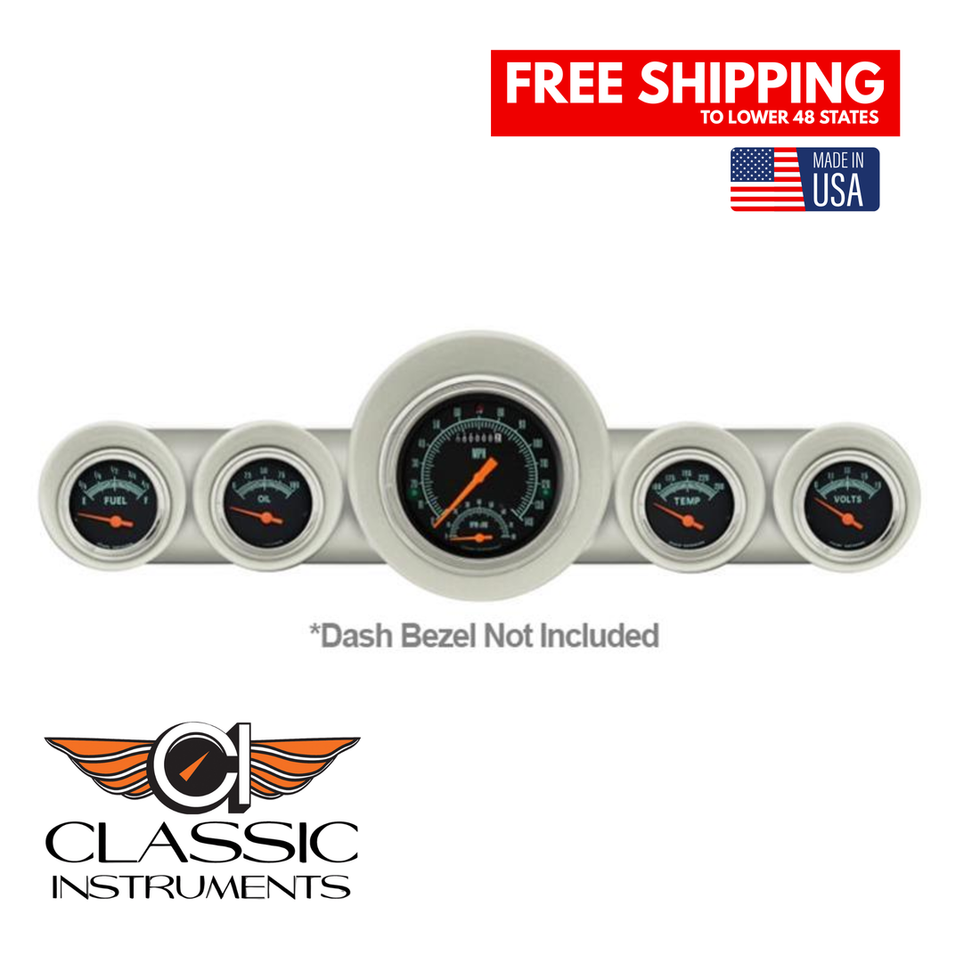 Classic Instruments - G/Stock Gauge 1959-60 Full-size Chevy - CH59GS65