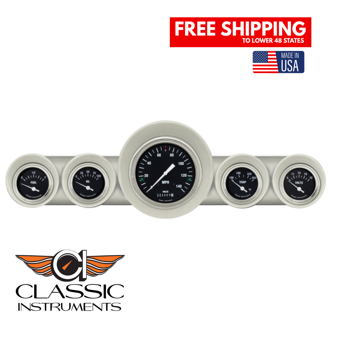 Classic Instruments - Hot Rod Gauge 1959-60 Full-size Chevy - CH59HR54