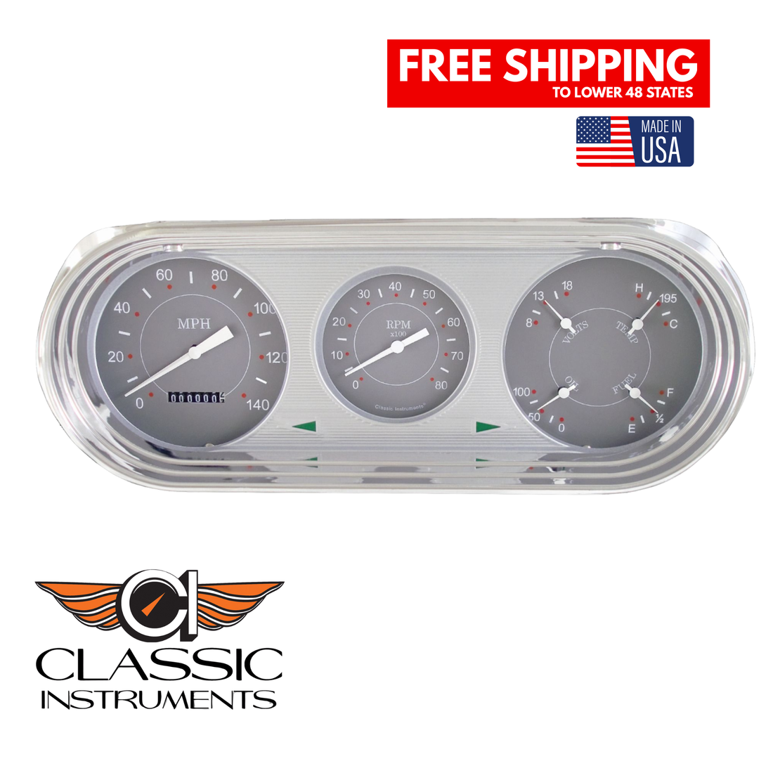Classic Instruments - SG Series Gauges 1963-65 Nova Direct-fit Package - NO63SG