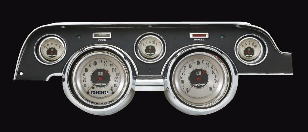 Classic Instruments - Std. Black Camera Case bezel, standard speedometer gauge- MU67AN