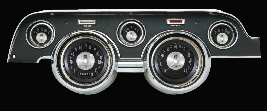 Classic Instruments - Std. Black Camera Case bezel, standard speedometer gauge - MU67AT