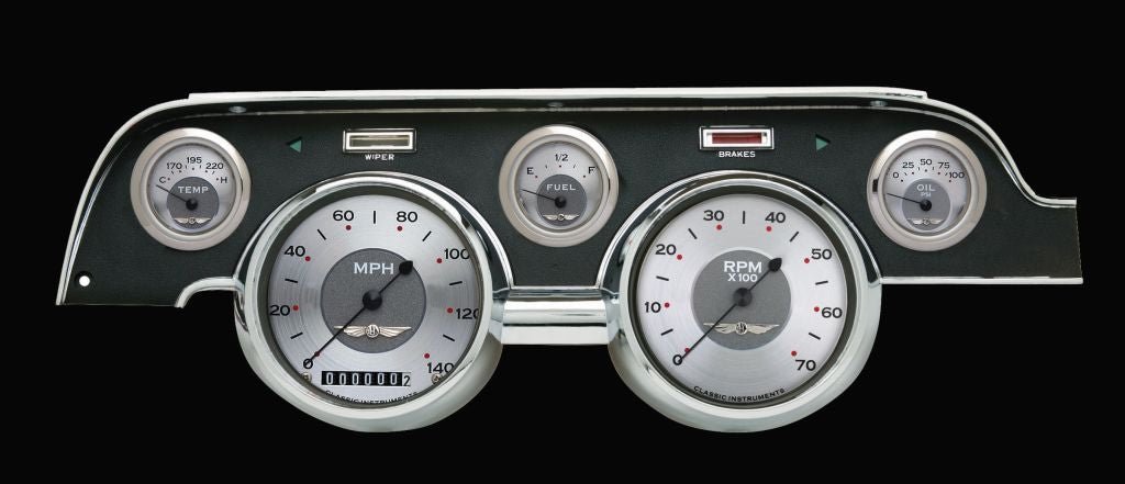 Classic Instruments - Std. Black Camera Case bezel, standard speedometer gauge - MU67AW