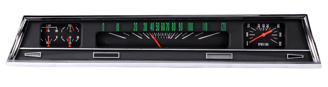 Classic Instruments - The Black Direct-fit Gauge Package for 1966-1967 Chevelle - CV66B