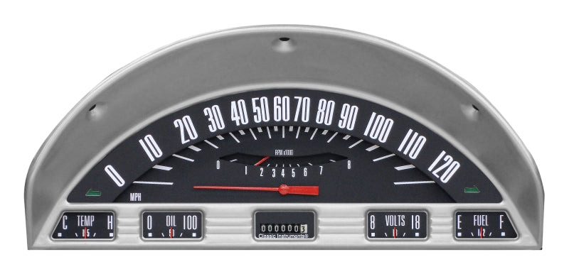 Classic Instruments - The Black Package Gauge for 1956 Ford Truck - FT56BT
