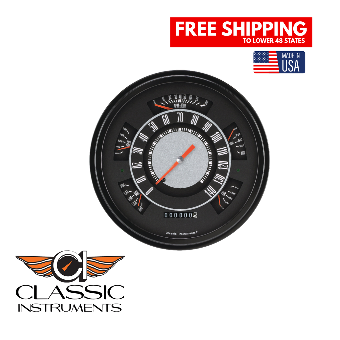 Classic Instruments - The OE Gauge Package for 1966-1977 Ford Bronco - FB66OE