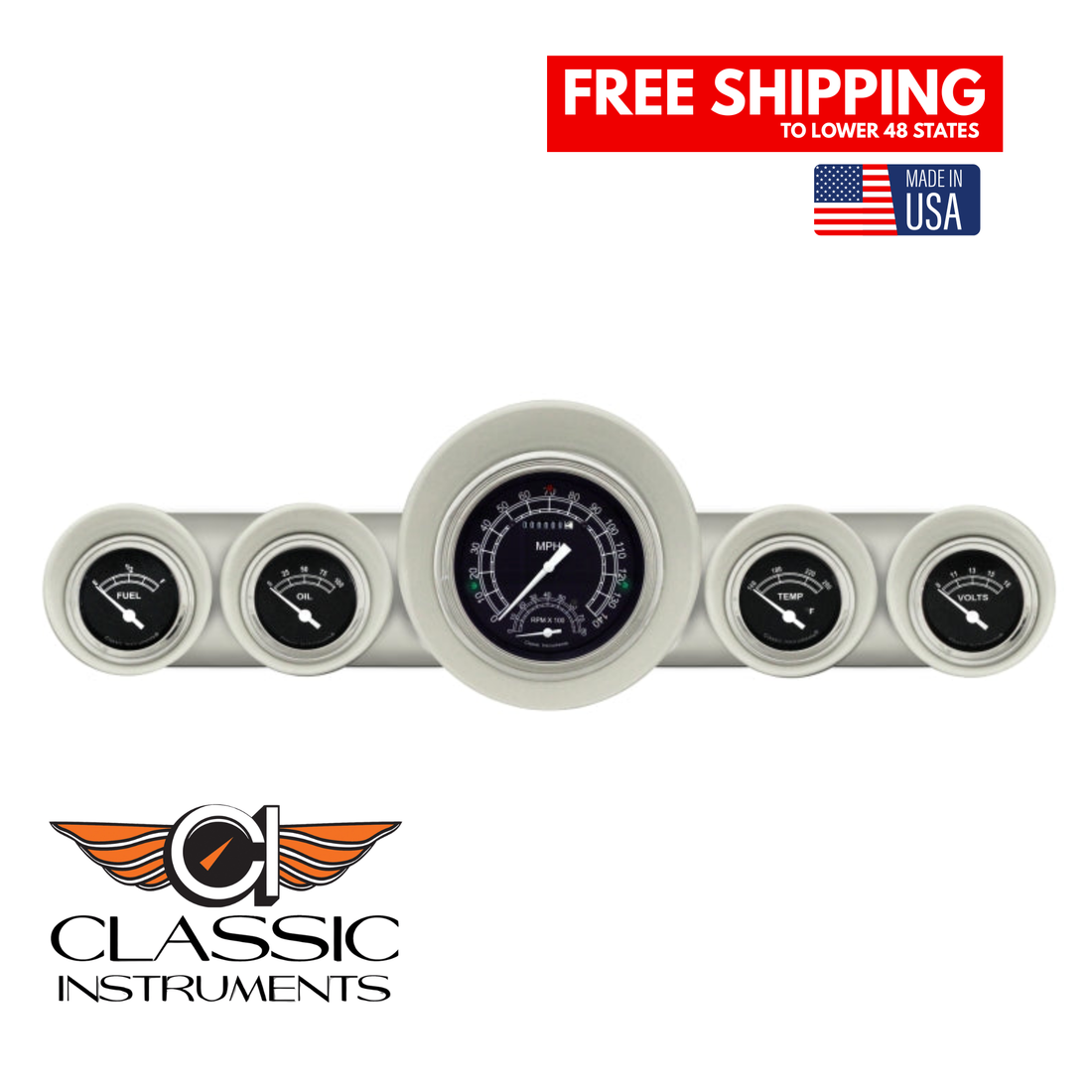 Classic Instruments - Traditional Gauge 1959-1960 Full-size Chevy - CH59TR65