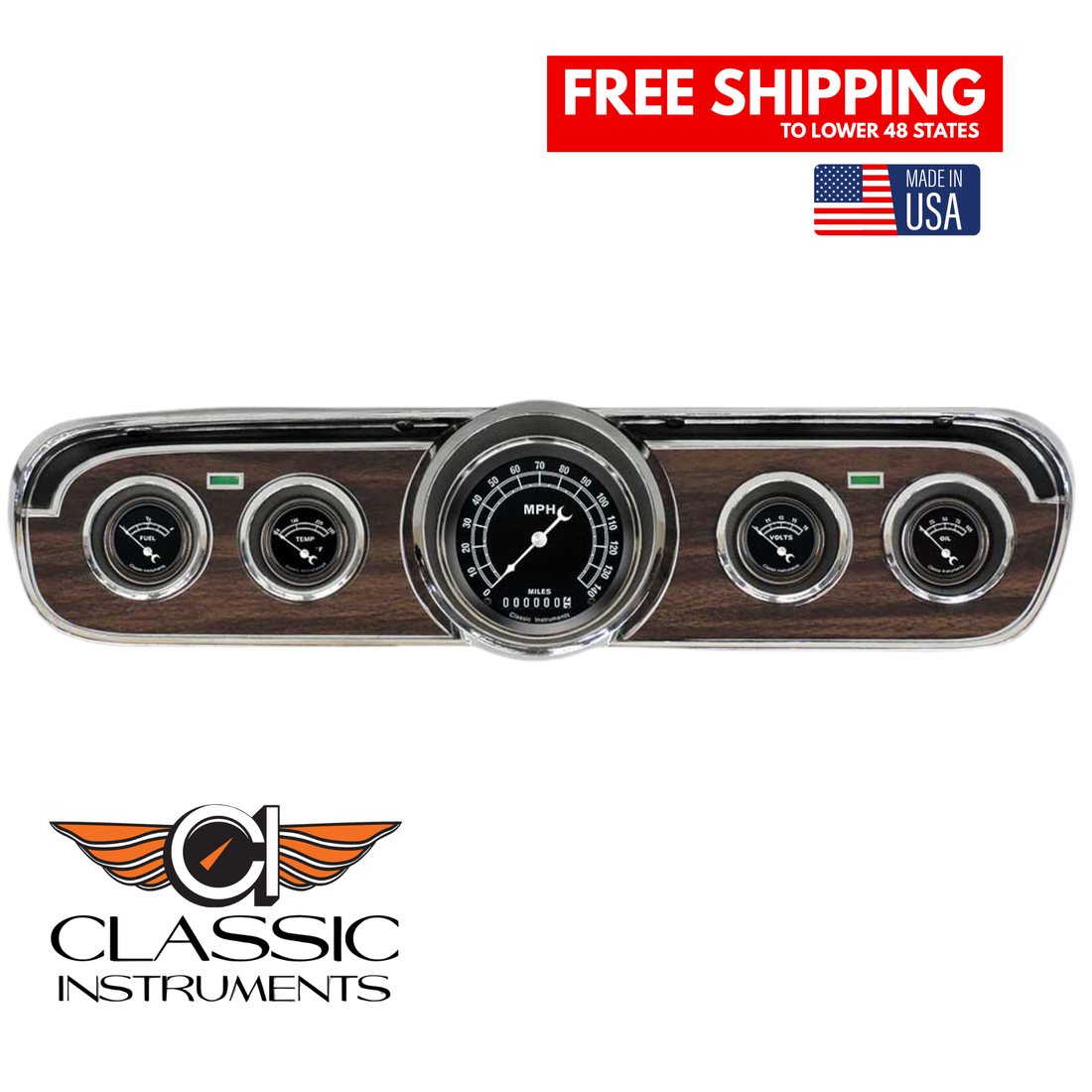 Classic Instruments - Traditional Gauge 1965-66 Mustang Package - MU65TR00