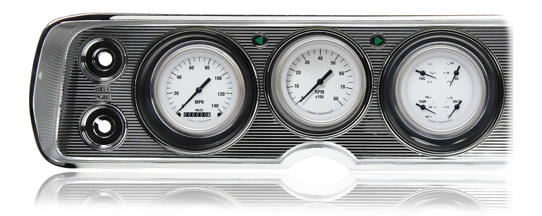 Classic Instruments - White Hot Gauge 1964-65 Chevelle Package - CV64WH