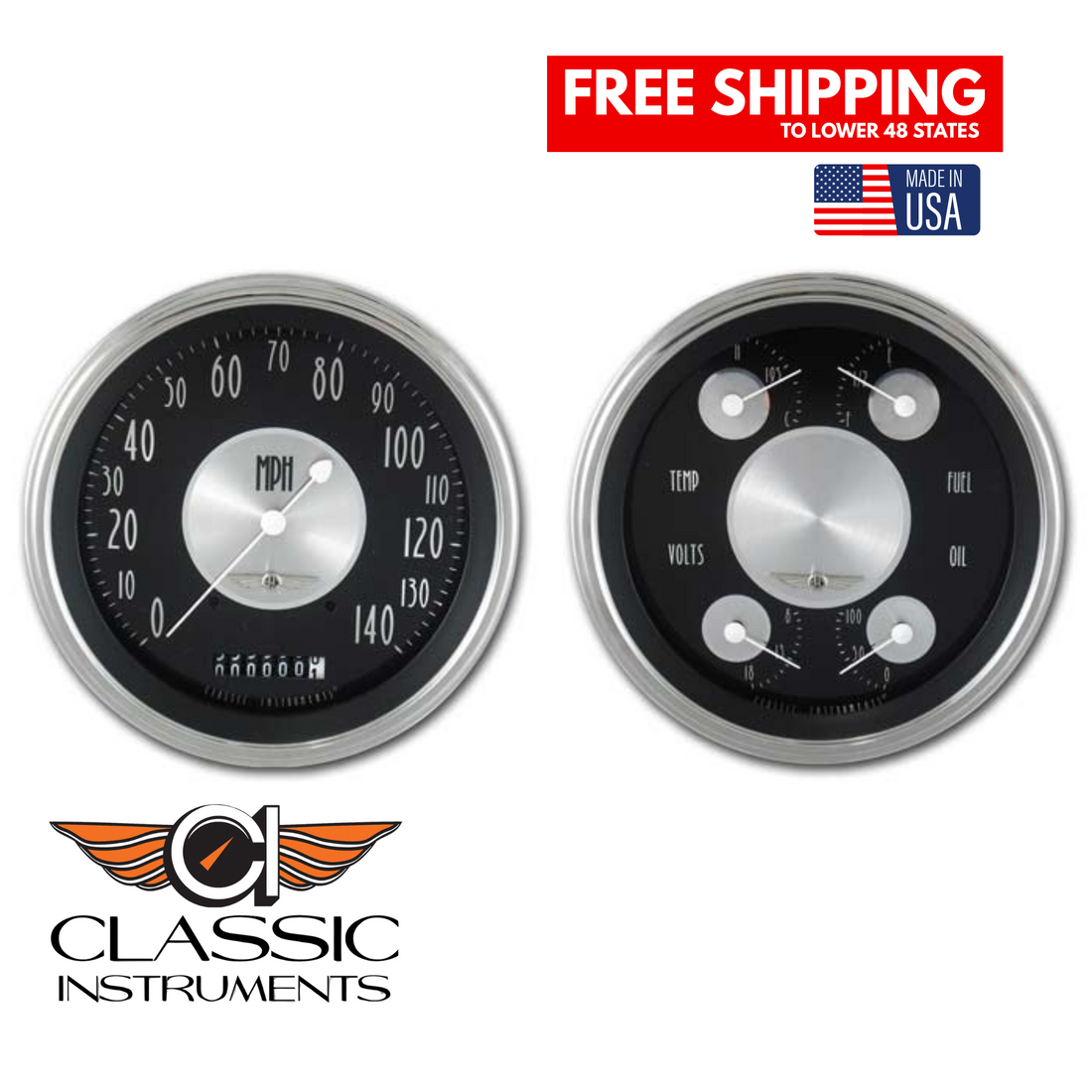 Classic Instruments 1947-1953  All American Tradition Series GM Pick-Up Package-CT47AT52