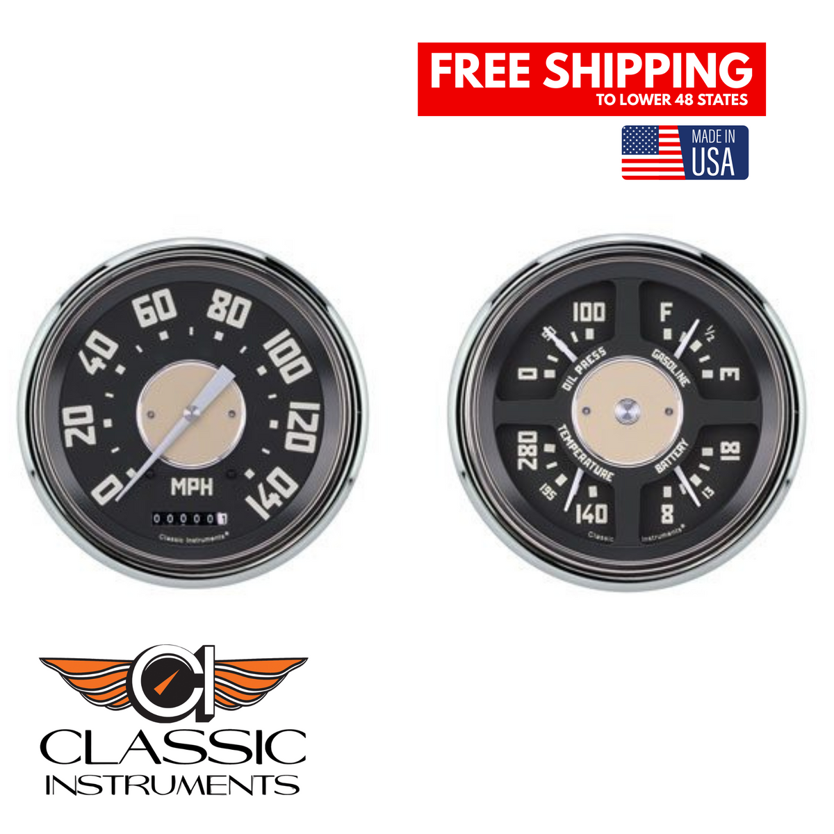 1947-1953 Chevrolet Pickup Truck Classic Instruments – Tuckers Classic ...