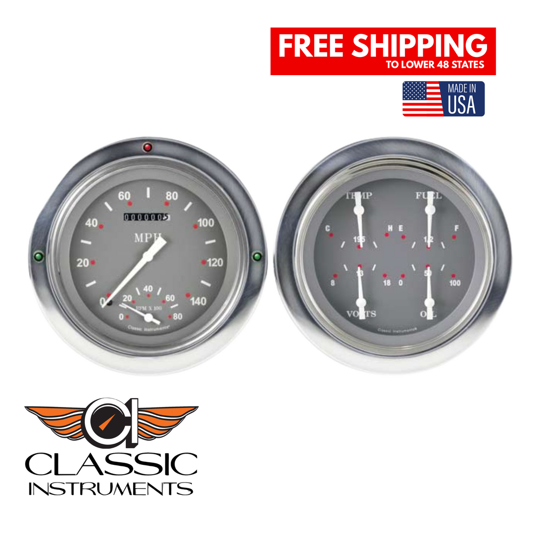 Classic Instruments 1954-1955 SG Series Chevy Truck Package w/ Speedtachular-CT54SG62