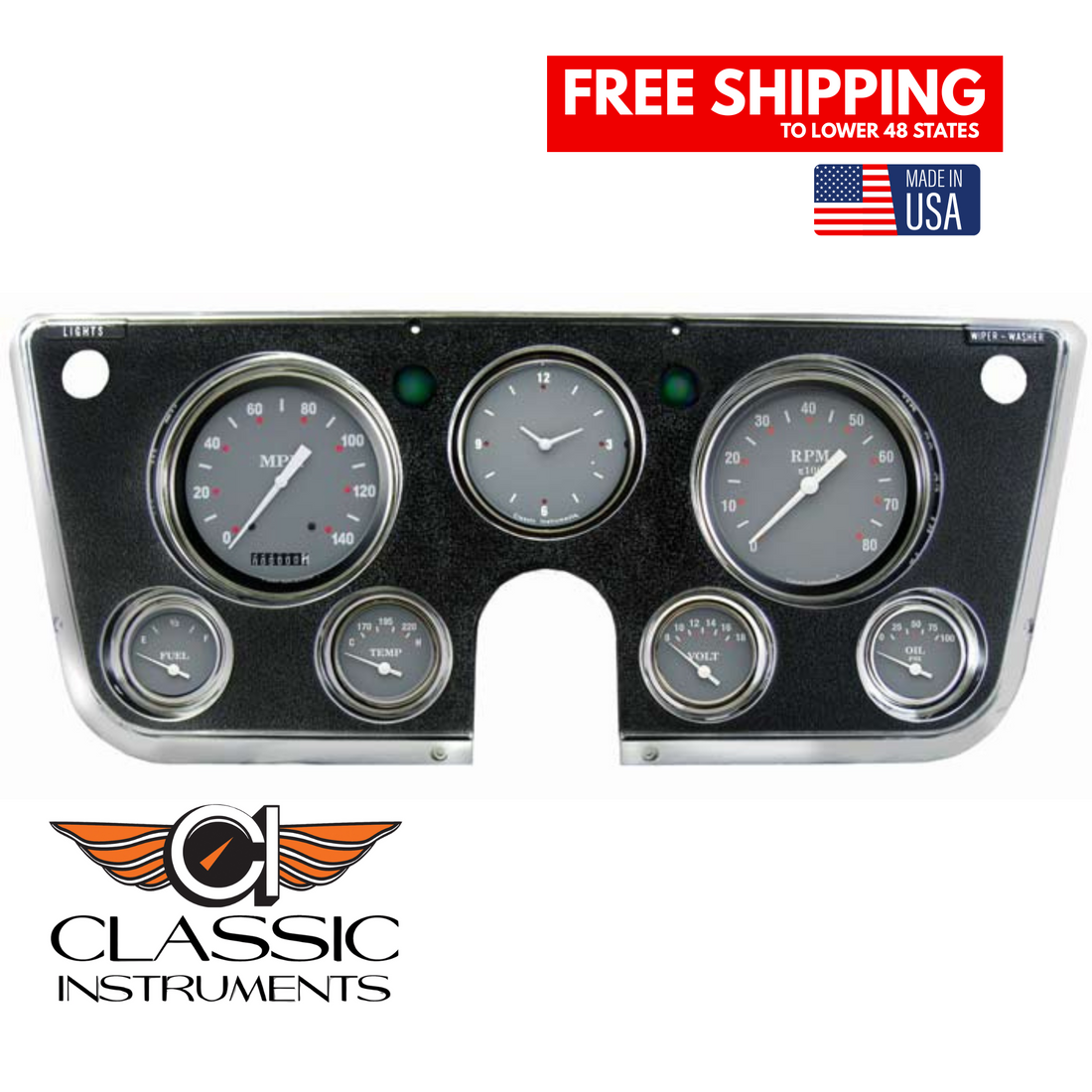 Classic Instruments 1967-1972 Chevy Truck SG Series Electronic Gauges CT67SG