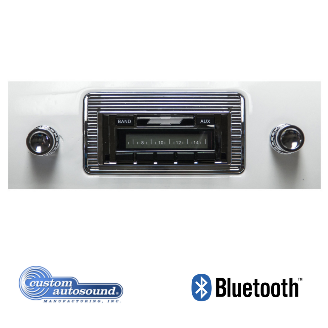 Custom Autosound 1947-1953 Chevy Truck Radio USA740 - CAM-CHTKE-740 Tuckers Classic Auto Parts