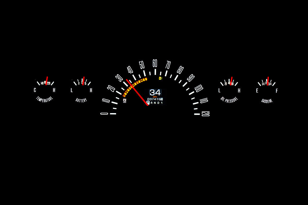 Dakota Digital 1960-1963 Chevrolet Truck RTX Instrument Gauge Cluster RTX-60C-PU-X