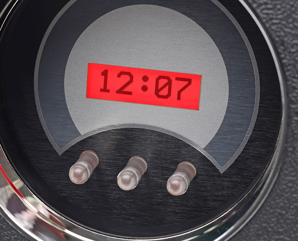 Dakota Digital 1967-1972 Chevrolet & GMC Truck VHX Instrument Gauge Cluster-Silver Background / Red Illumination VHX-67C-PU-S-R