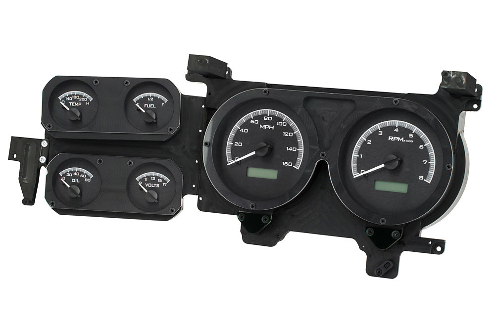 Dakota Digital 1973-1987 Chevrolet & GMC Truck VHX Instrument Gauge Cluster-Black Background / White Illumination VHX-73C-PU-K-W