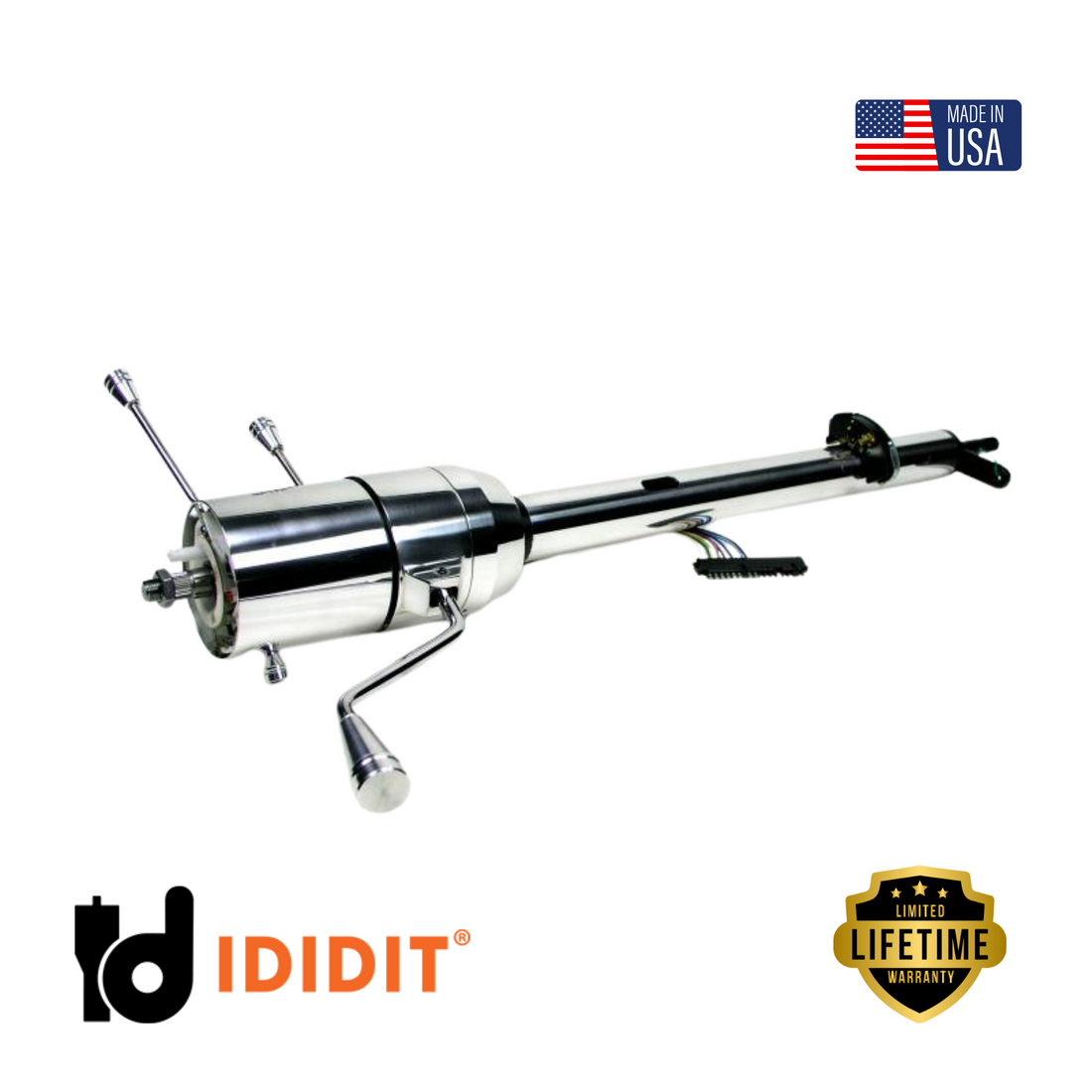 IDIDIT-1960-66 Chevy Truck Tilt Column Shift-Polished-1150650040