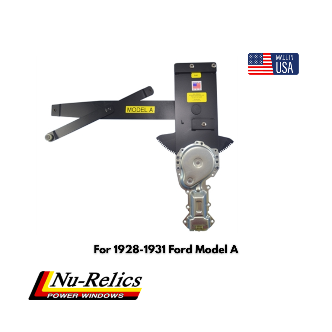 Nu-Relics 1928-1931 Power Window Conversion Kit - Ford Model A - 72800-2