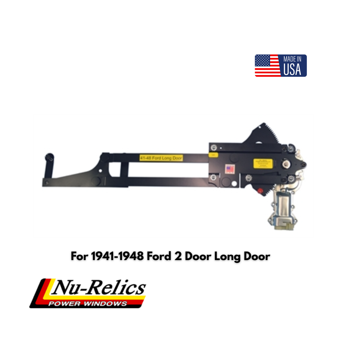 Nu-Relics 1941-1948 Power Window Conversion Kit - Ford 2 Door Long Door &nbsp;- 74120-2