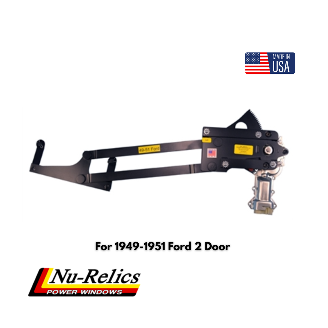 Nu-Relics 1949-1951 Power Window Conversion Kit - Ford 2 Door  - 74900-2