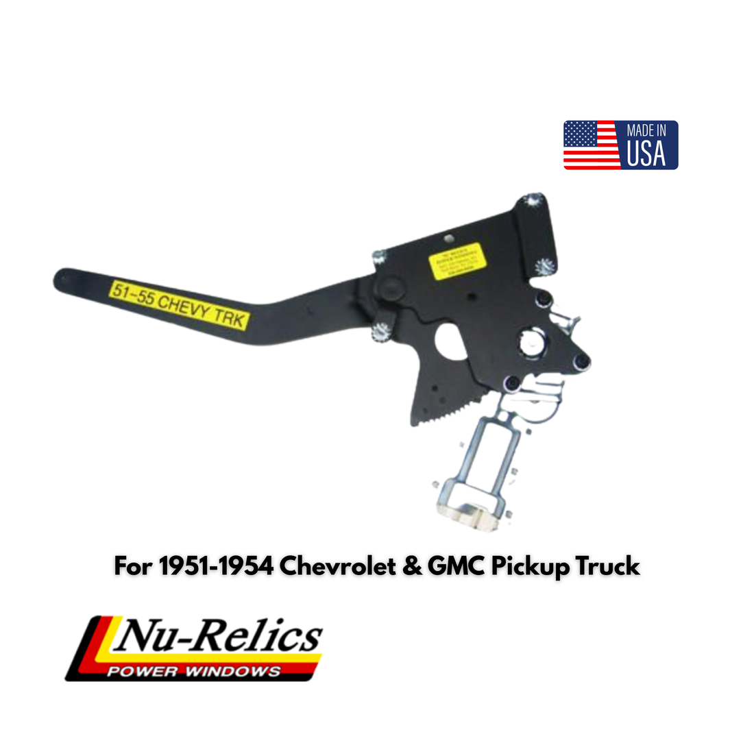 Nu-Relics 1951-1954 Power Window Kit (For Trucks W/Vent Windows)- GM Truck - 15180-2