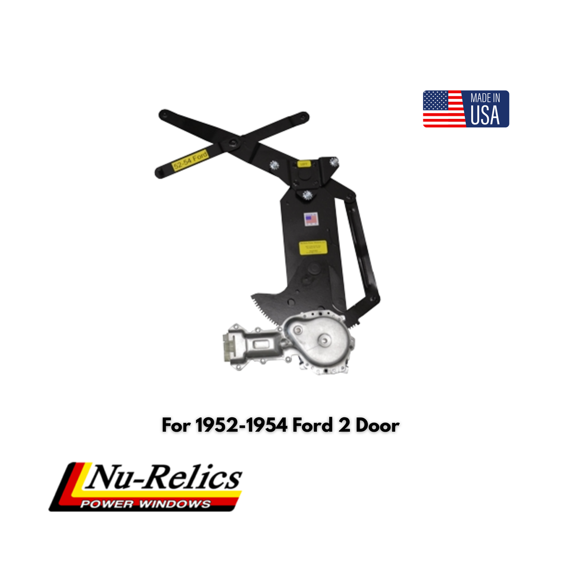 Nu-Relics 1952-1954 Power Window Conversion Kit - Ford 2 Door  - 75200-2